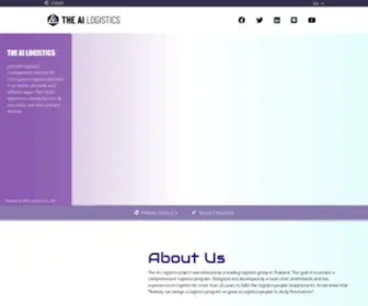 Theailogistics.com(THE AI LOGISTICS) Screenshot