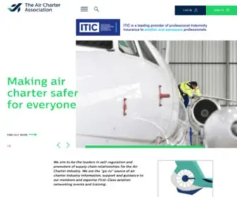 Theaircharterassociation.aero(The Air Charter Association) Screenshot
