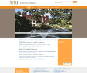 Theaitu.org(Association Of Independent Technological Universities) Screenshot