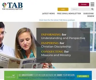 Thealabamabaptist.org(The Alabama Baptist) Screenshot