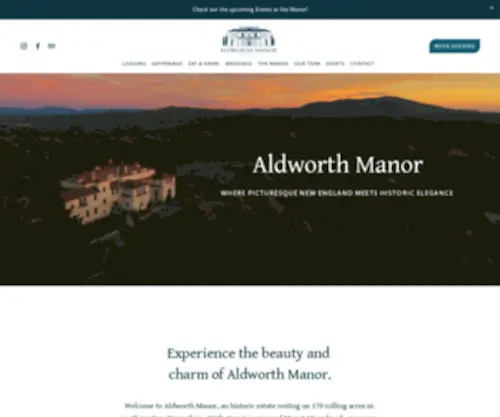 Thealdworthmanor.com(Aldworth Manor) Screenshot