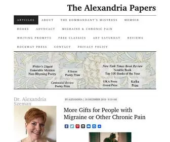 Thealexandriapapers.com(The Alexandria Papers) Screenshot