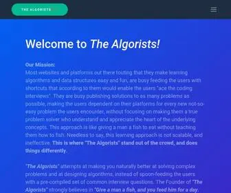 Thealgorists.com(The Algorists) Screenshot