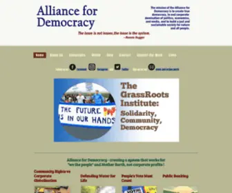 Thealliancefordemocracy.org(Alliance for Democracy) Screenshot