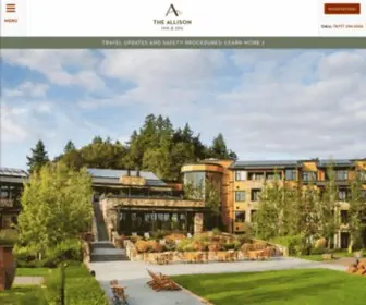 Theallison.com(A Luxury Resort in Oregon Wine Country) Screenshot