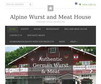 Thealpineonline.com(The Alpine Wurst & Meat House) Screenshot
