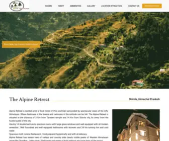 Thealpineretreat.in(The Alpine Retreat) Screenshot