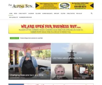 Thealpinesun.com(The Alpine Sun) Screenshot