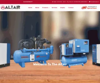 Thealtair.in(Air compressor Manufacturer) Screenshot