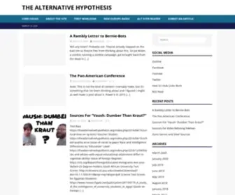 Thealternativehypothesis.org(The Alternative Hypothesis) Screenshot
