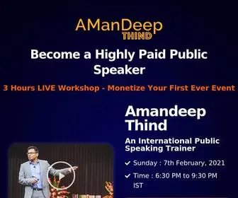 Theamandeep.com(Workshops & Training Programs) Screenshot