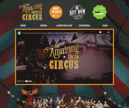 Theamazingamericancircus.com(The Amazing American Circus) Screenshot