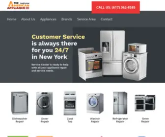 Theamericanappliancepart.com(Sub-Zero Appliance Repair Malden) Screenshot