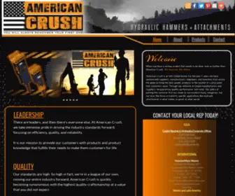 Theamericancrush.com(American Crush Hydraulic Hammers and Attachments) Screenshot