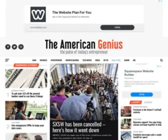 Theamericangenius.com(Business Entrepreneur News) Screenshot