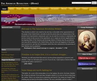 Theamericanrevolution.org((Home)) Screenshot