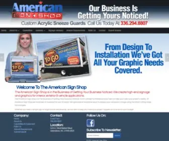 Theamericansignshop.com(The American Sign Shop) Screenshot