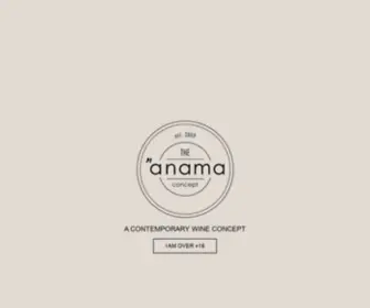 Theanamaconcept.com(The 'Anama Concept) Screenshot