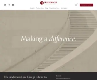 Theandersonlawgroup.com(Anderson Law Group) Screenshot