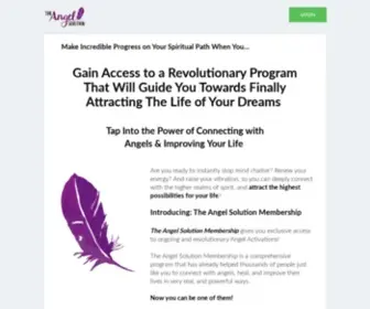 Theangelsolution.com(The Angel Solution Members Area) Screenshot