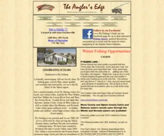 Theanglersedge.com(The Angler's Edge Fly Shop) Screenshot