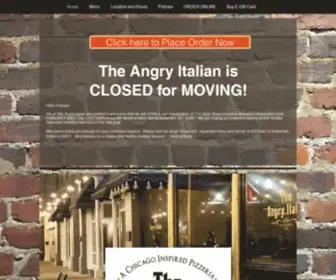 Theangryitalianrestaurant.com(The Angry Italian) Screenshot