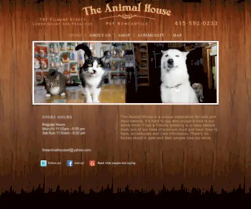 Theanimalhousesf.com(The Animal House SF) Screenshot