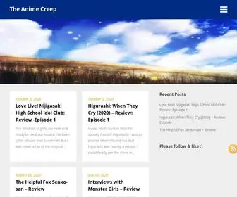 Theanimecreep.com(Prepare for a world filled with anime) Screenshot