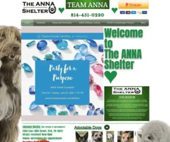 Theannashelter.com(The ANNA Shelter) Screenshot