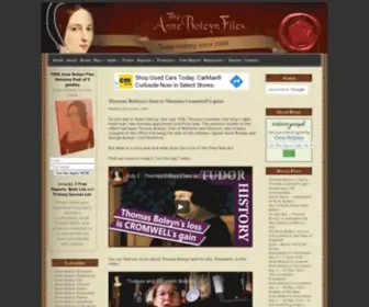Theanneboleynfiles.com(The Anne Boleyn Files) Screenshot