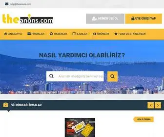 Theanons.com(İzmir Firma Rehberi ve Tanıtım Sitesi) Screenshot