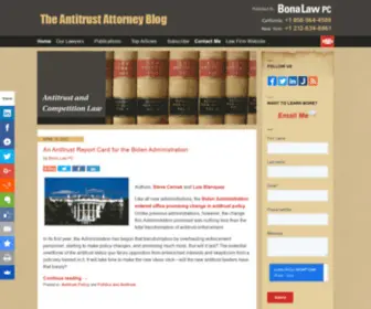Theantitrustattorney.com(Published by California Antitrust Lawyer) Screenshot