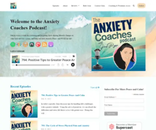 Theanxietycoachespodcast.com(The Anxiety Coaches Podcast) Screenshot