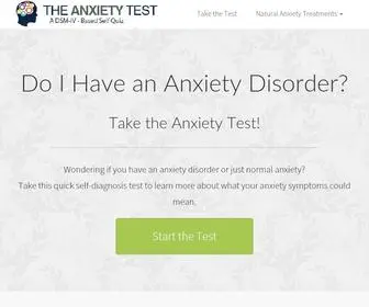 Theanxietytest.com(This anxiety test) Screenshot