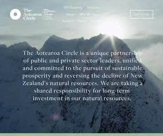 Theaotearoacircle.nz(The Aotearoa Circle) Screenshot