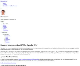 Theapacheway.com(Shane’s Interpretation Of The Apache Way) Screenshot