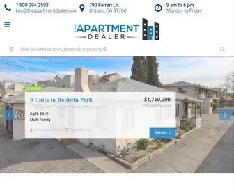 Theapartmentdealer.com(Multi-Family Homes For Sale in California) Screenshot