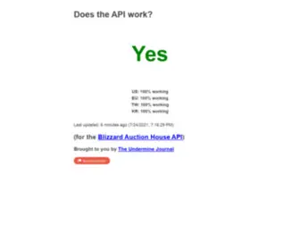 Theapi.work(Does the API work) Screenshot