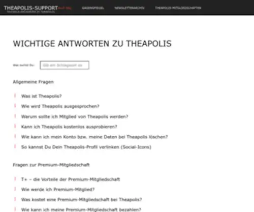 Theapolis-Support.de(Theapolis Support) Screenshot