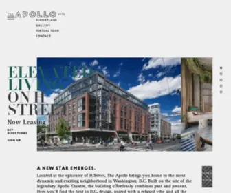 Theapollodc.com(Luxury H Street Apartments) Screenshot