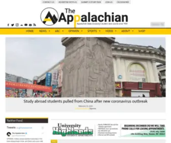 Theappalachianonline.com(The Student News Site of Appalachian State University) Screenshot