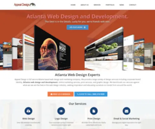 Theappealdesign.com(Atlanta Web Design) Screenshot