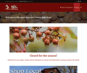 Theapplebarn.com(The Apple Barn & Country Bake Shop) Screenshot