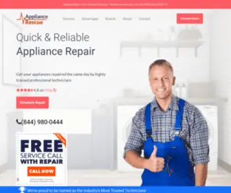 Theappliancerescue.com(Appliance Service Today) Screenshot