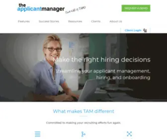 Theapplicantmanager.com(TAM) Screenshot