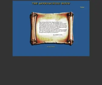 Theapproachinghour.com(The Approaching Hour) Screenshot