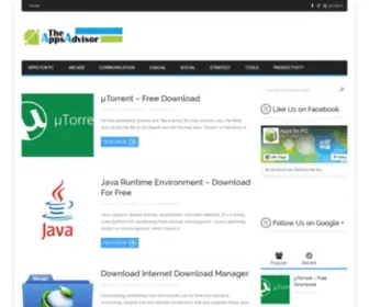 Theappsadvisor.com(Apps, Games and Android Apps for PC) Screenshot