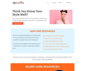 Theapricots.com(Grooming Guides and Reviews for Men and Women) Screenshot