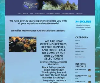 TheaquatiCDen.com(The Aquatic Den) Screenshot