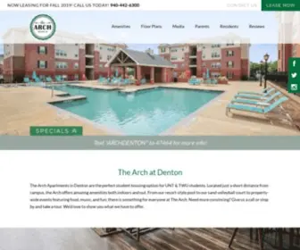 Thearchdenton.com(Student Apartments for Rent in Texas) Screenshot